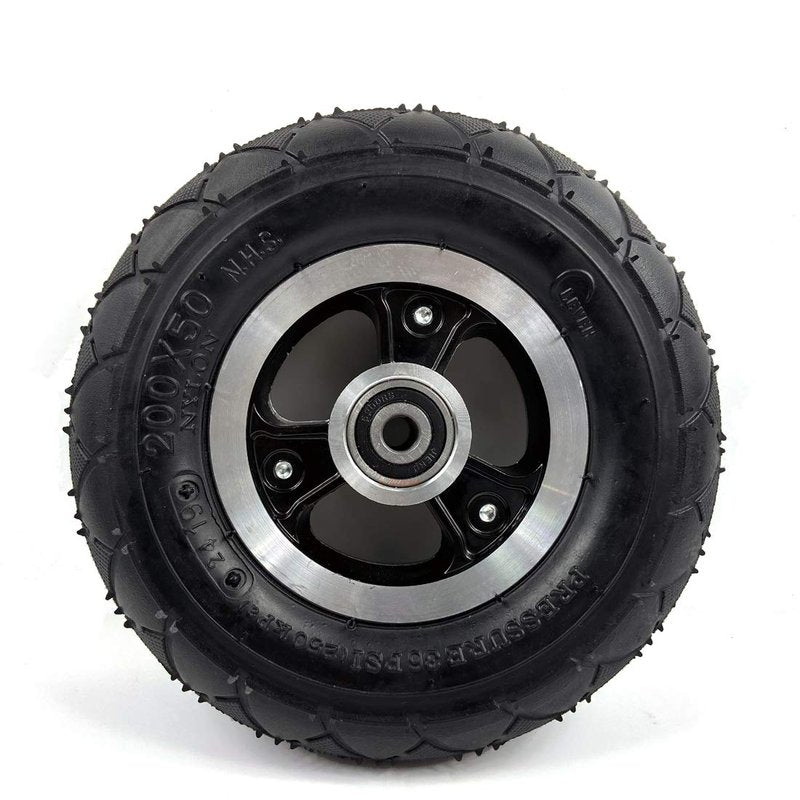 200x50 Scooter Solid Wheel Or Air Wheel 8 Inch Scooter Wheel with Solid Tire Or Air Tire With tube Alloy Hub 8" Trolley Caster(Solid Wheel)