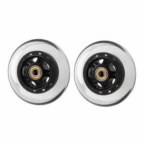 Twilight Garage Pair of 100mm Scooter Replacement Wheels Pro Stunt Scooter Wheels for Smooth Ride (Black)