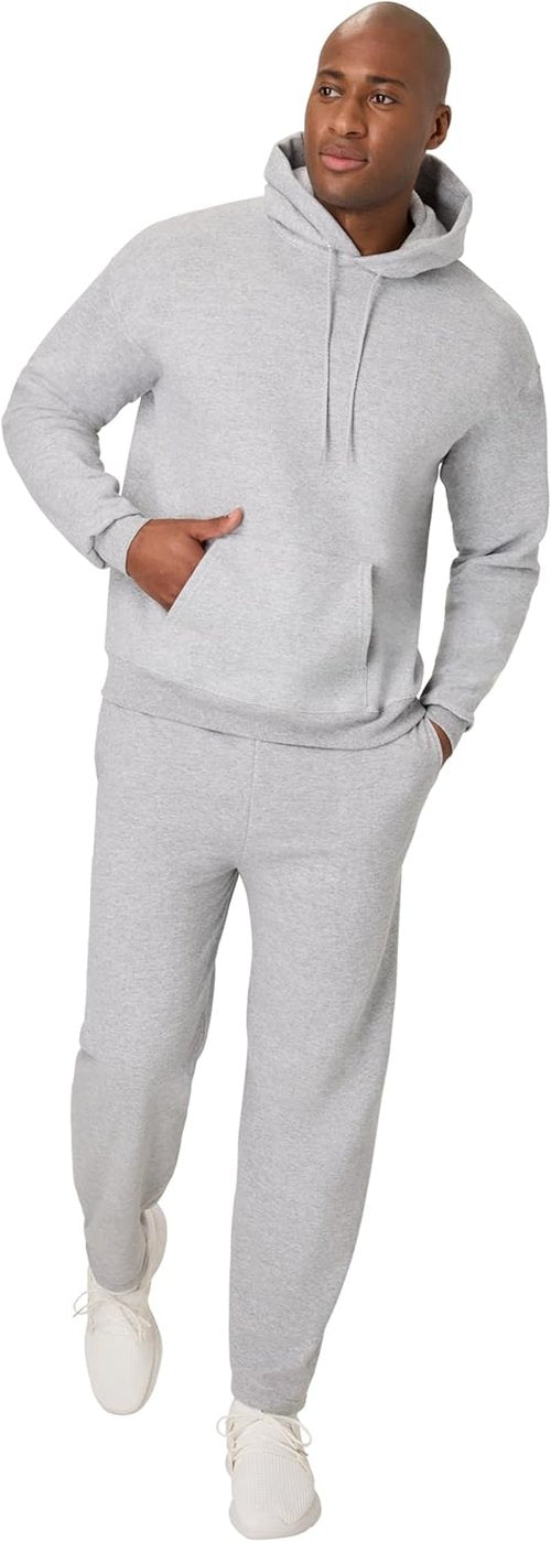 Hanes EcoSmart Men's Sweatpants - Comfortable Athletic Lounge Pants with Pockets | Open Hem Fleece