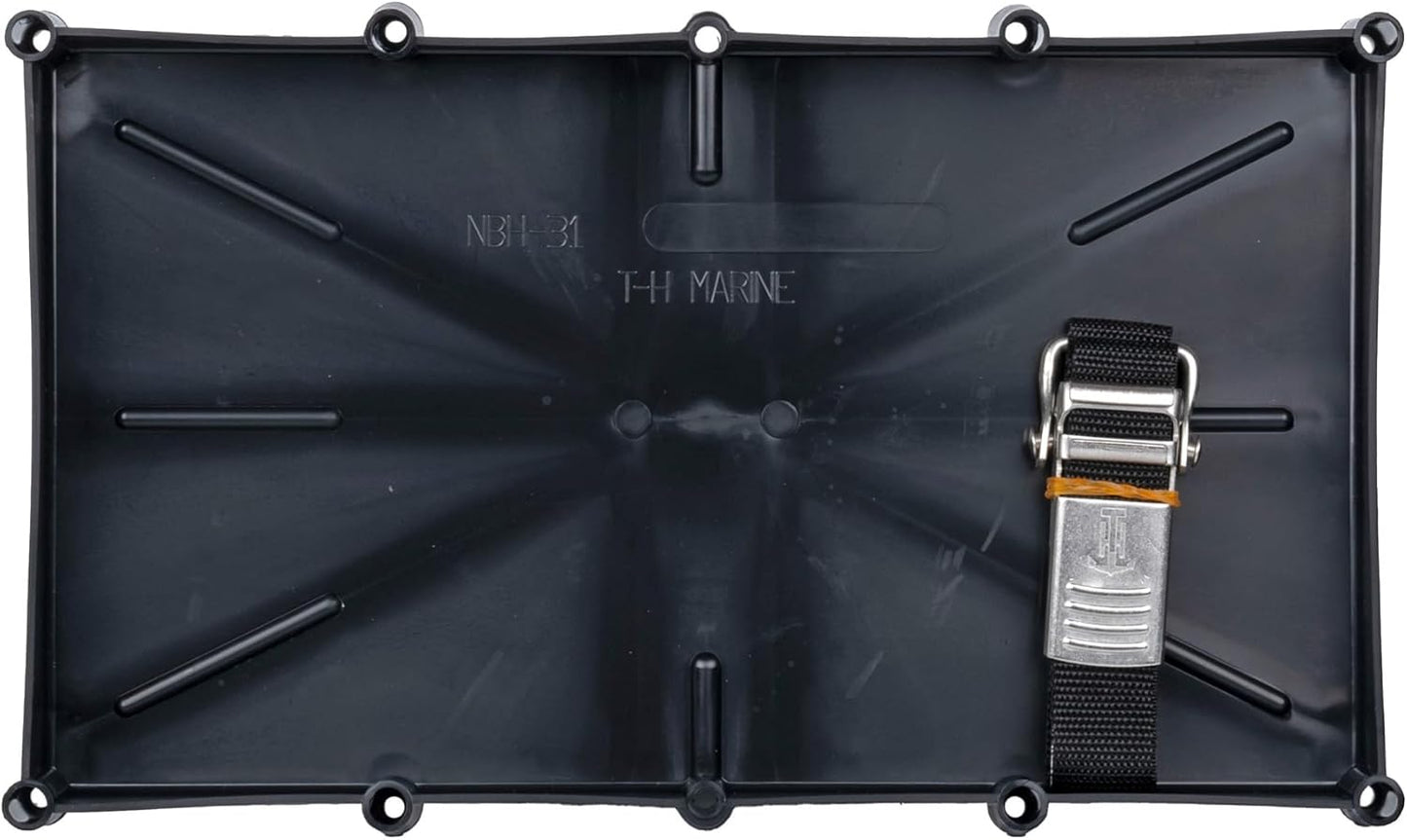 T-H Marine Battery Holder Tray - Durable Stainless Steel Buckle for 31 Series Batteries | Corrosion Resistant, Easy Installation
