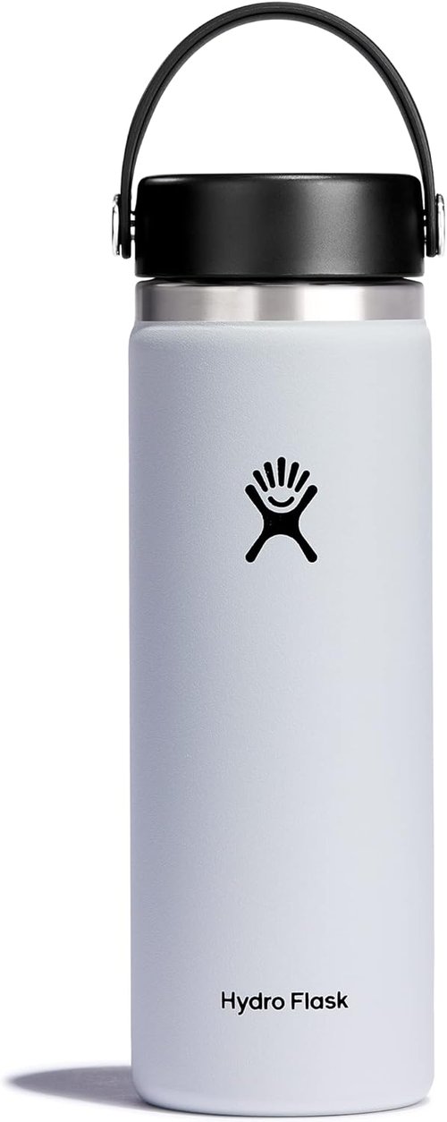 Hydro Flask Water Bottle - Insulated Stainless Steel, Leakproof Wide Mouth Flex Lid | 20 Oz