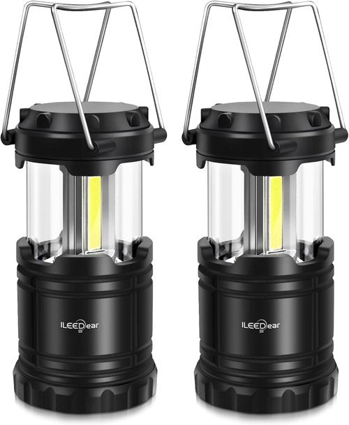LED Camping Lantern - Battery Operated with Adjustable Brightness | 2 Pack for Emergencies & Outdoor Use