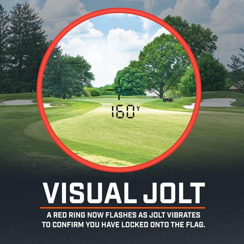 Golf Tour V5 Laser Rangefinder with BITE Magnetic Mount - Black