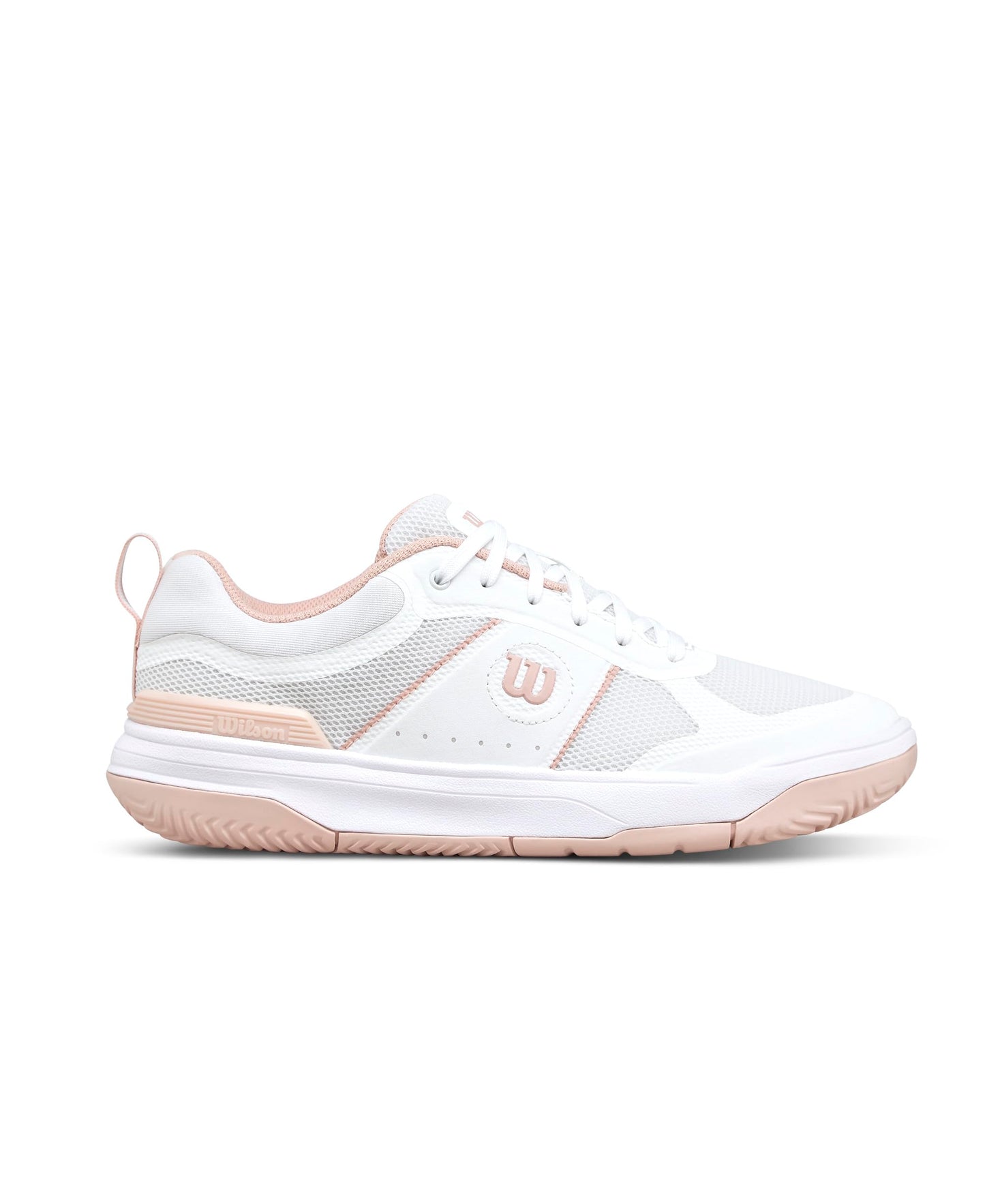 WILSON Pickle Pro Women's Pickleball Shoe - White/Cameo Rose, Size 8.5 US