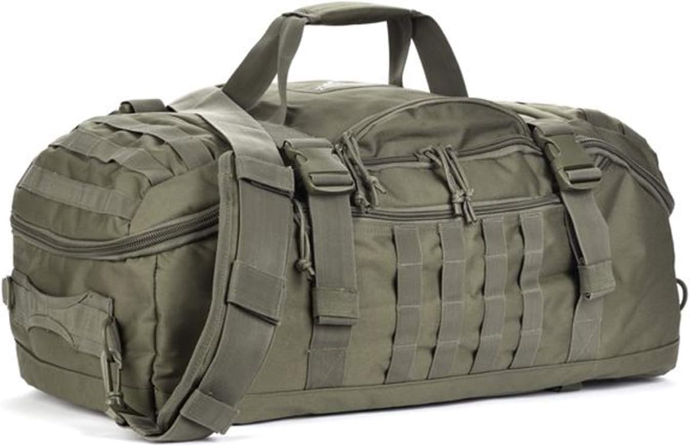 Miramrax Travel Duffle Bag - Large Tactical Backpack for Men | 25L Gym & Overnight Bag (Green)