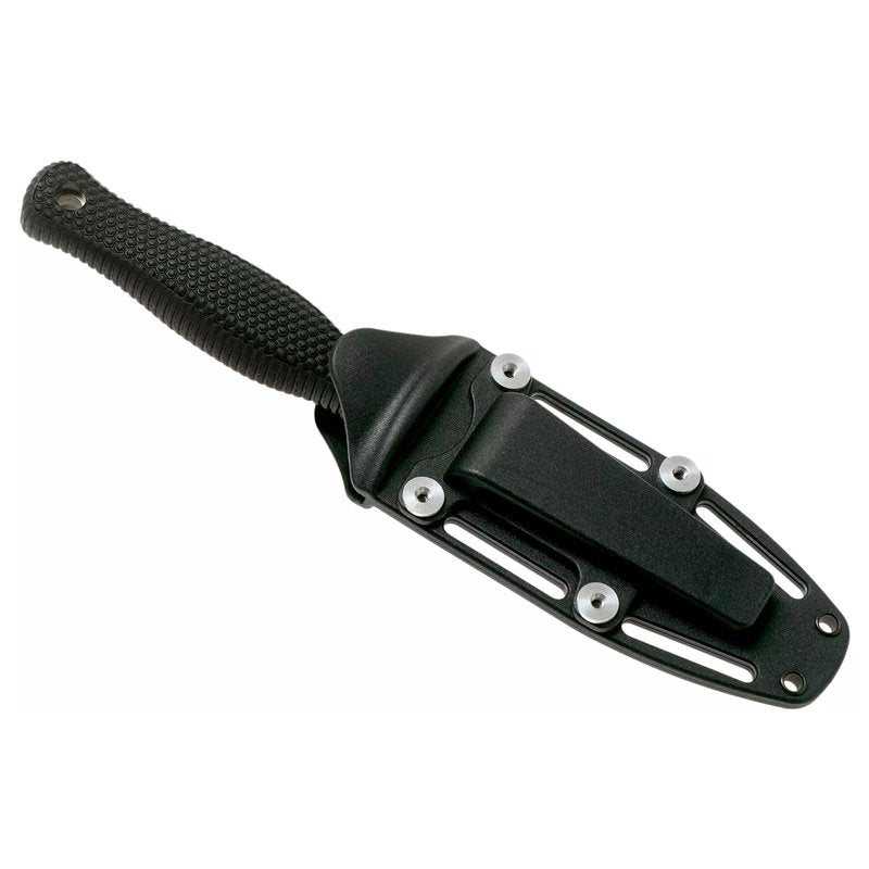 COLD STEEL COUNTER TAC II 3-3/8" Japanese AUS8A w/Stonewash Finish Spear Point Fixed Blade Multi-Purpose Tactical Game Hunting Boot Knife, Kray-Ex Handle, Weather-Resistant Secure-Ex Sheath