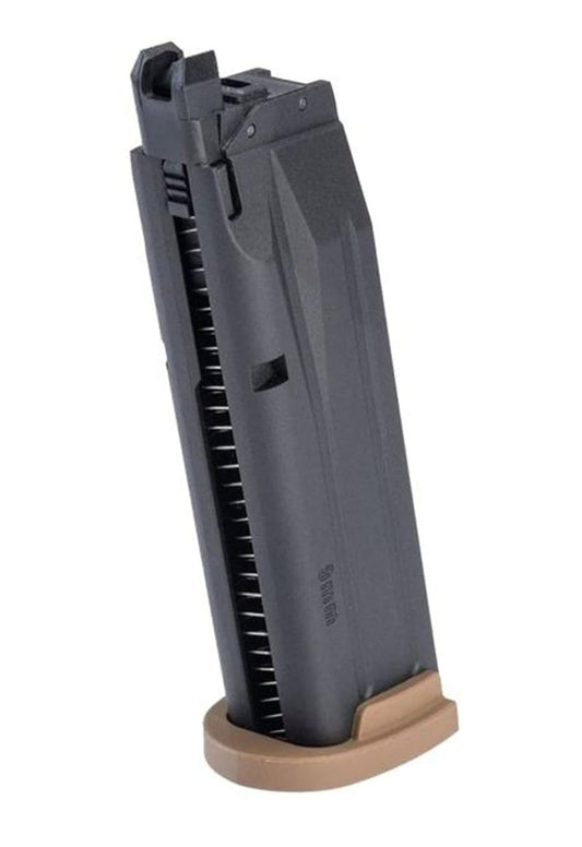 Sig Sauer ProForce Replacement 21-Round Airsoft Magazine Compatible with P320 M18 Air Guns | Green Gas Housing/Tan Plate (AMPF-M18GG)
