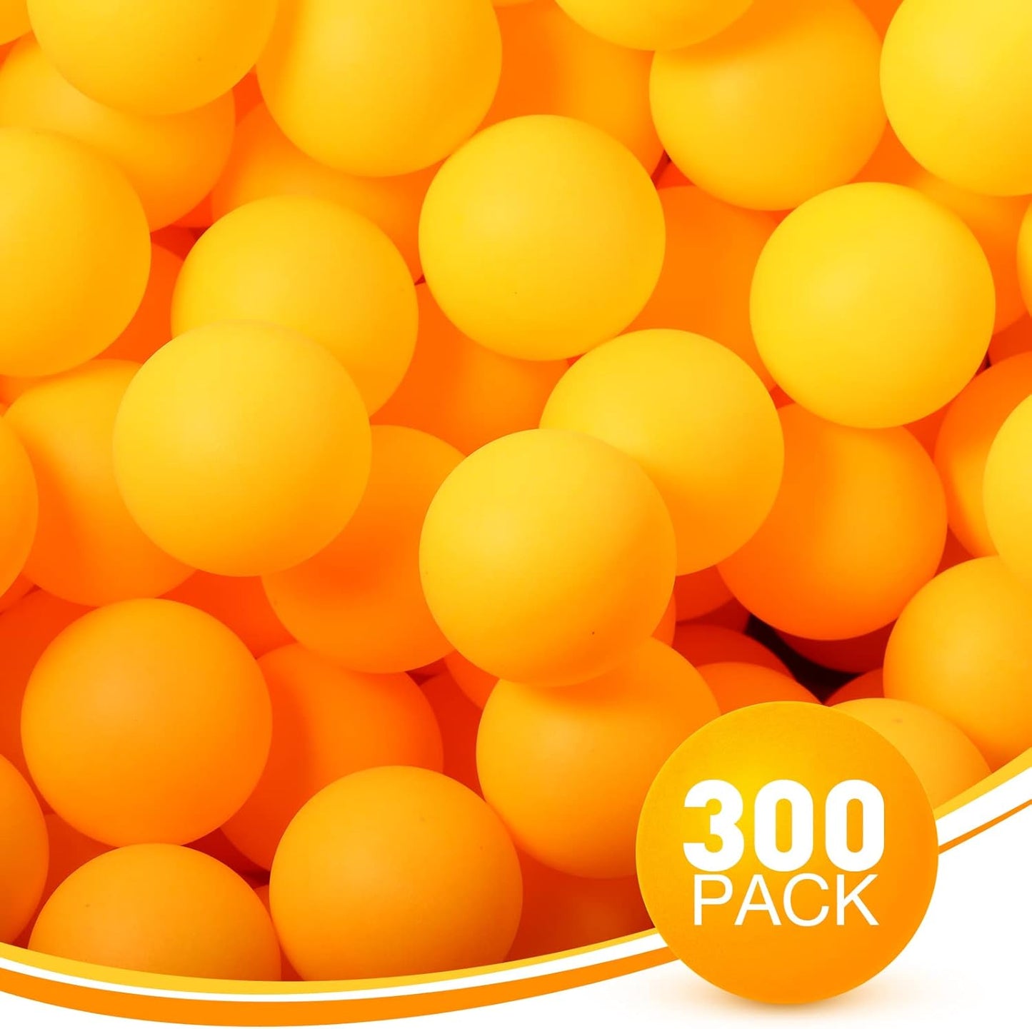 Yunsailing Table Tennis Balls - 300 Pcs Washable 40mm for Games & Party Decorations - Yellow