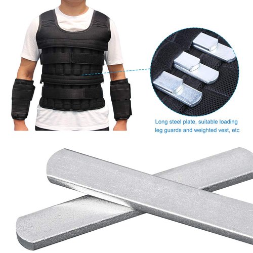 Steel Plates for Weighted Vest, Strength Training Weight Steel Plate Adjustable Round Head Rustproof