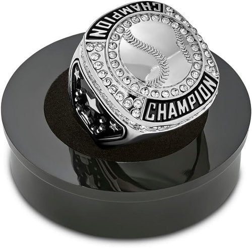 Express Medals Baseball Champion Trophy Rings - 1 to 12 Pack, Perfect for Awards