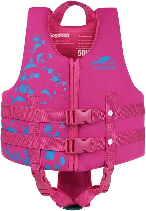 Gogokids Toddler Swim Vest - Buoyancy Jacket for Kids 2-8 Years | Floaties for Pool & Beach, 22-60 lbs