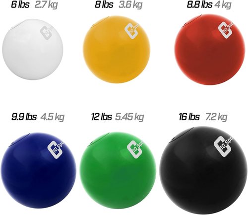 10Cent Sports Iron Shot Put - Durable Weighted Design for Training | Available in 2.7kg to 7.2kg (6lb to 16lb)
