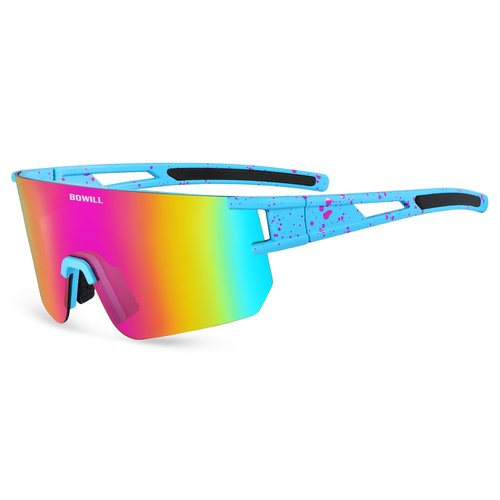 BOWILL Youth Polarized Sunglasses, UV 400 Protection Sports Kids Sun Glasses for Teens Boy's Girl's Cycling Baseball Softball