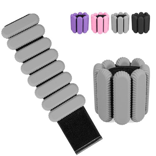 CMJO Wrist Ankle Weights for Women, Adjustable Ankle Weights 1lb Each, 2lbs Hand Leg Weights Set for Walking, Yoga, Cardio, Pilates