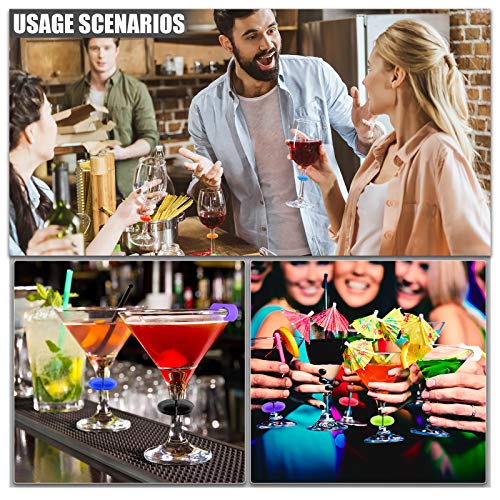 26Pcs Wine Glass Charms Set with Bottle Stopper - Multicolor