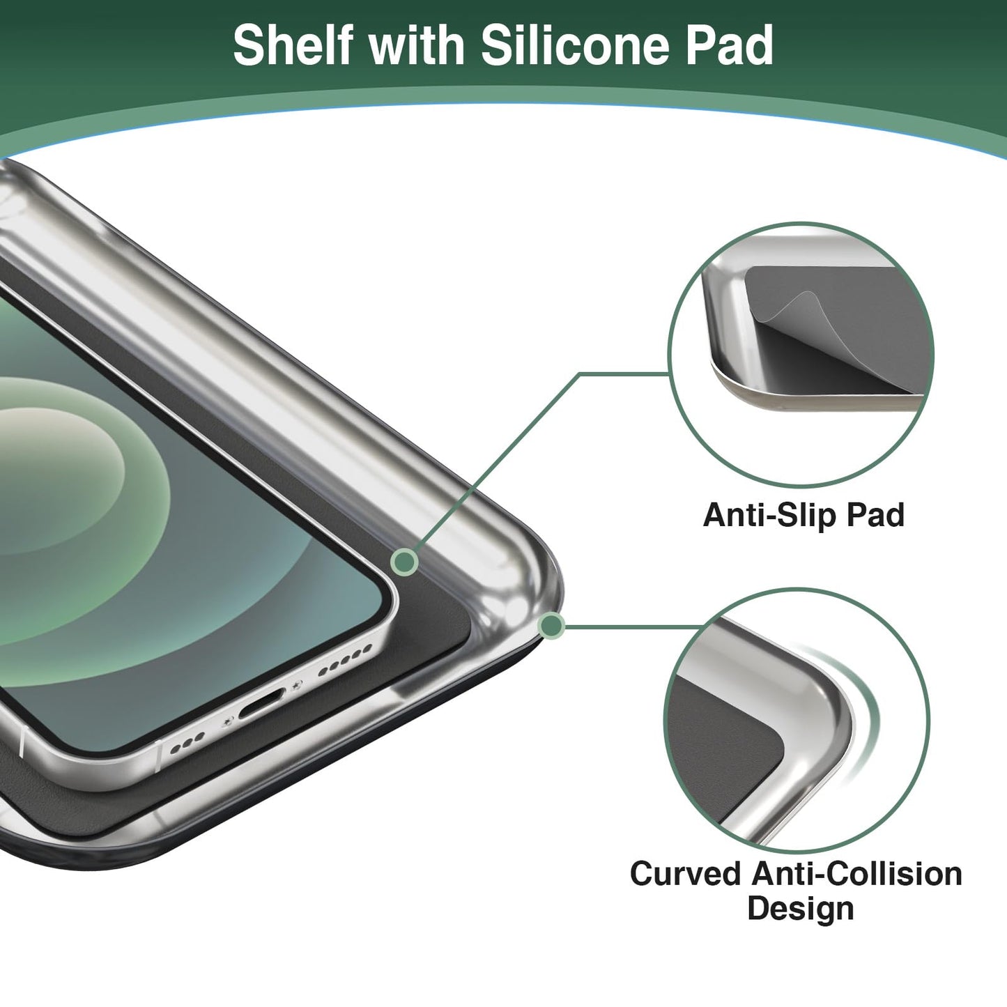 Toilet Paper Holder Stand with Top Storage Shelf, Free Standing Toilet Roll Dispenser for Bathroom, Holds 4 Reserve Rolls