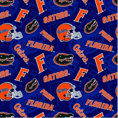 Florida Gators Cotton Print Fabric by the Yard - 44" Wide