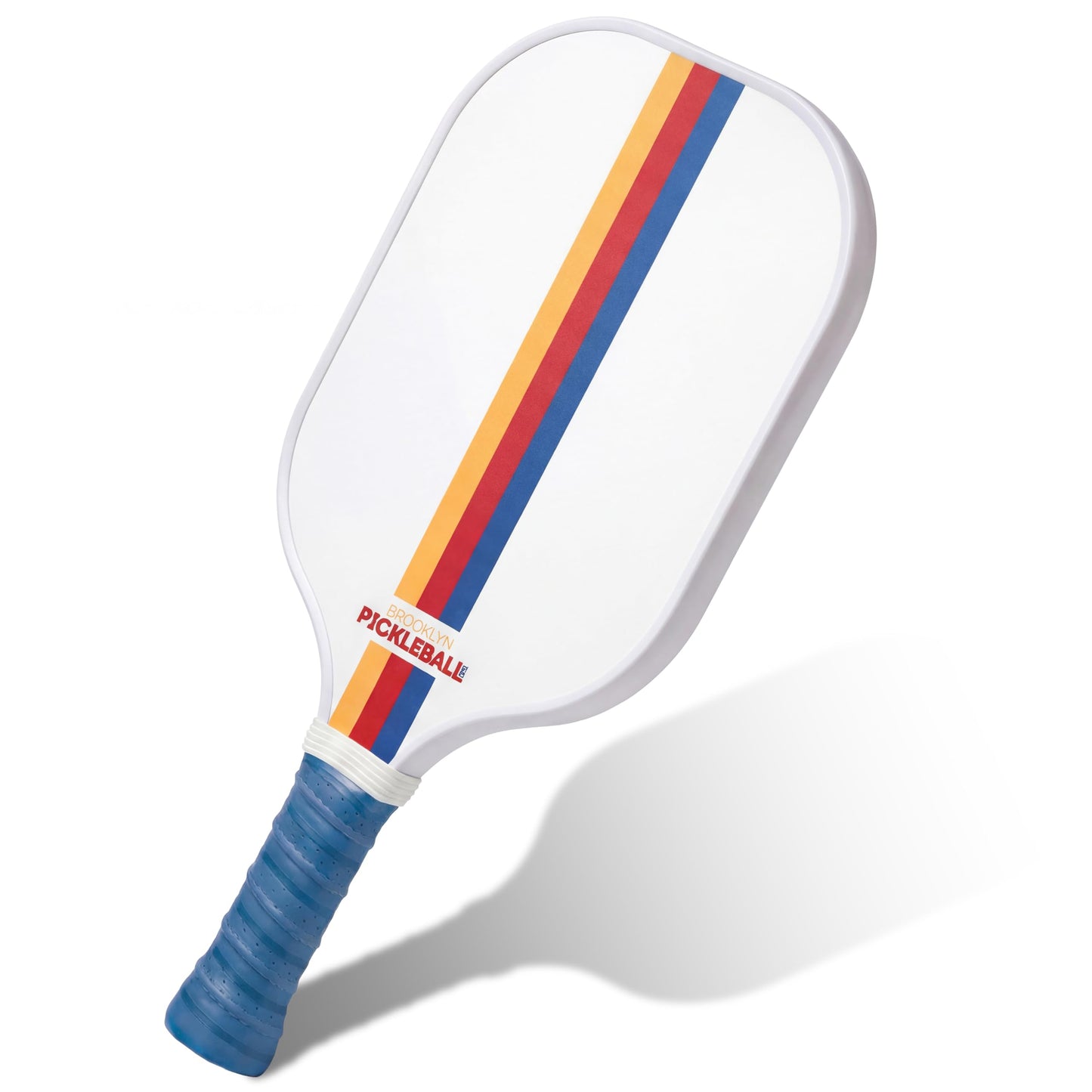 Premium Pickleball Paddles for All Skill Levels – USAPA Approved, Honeycomb Core & Cushioned Grip – Carbon Fiber White Pickle Ball Paddle Set – Made by Brooklyn Pickleball Co.