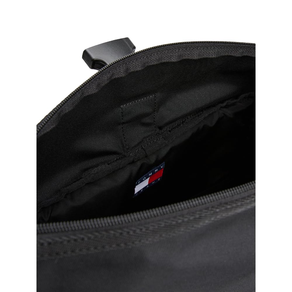 Tommy Jeans Mens Essential Daily Rolltop Backpack, Black