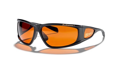 BluBlocker Viper Sunglasses, 100% UV & Blue Light Protection. Rubberized grip. Comfortable