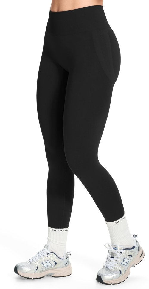JOYSPELS SEAMX Butt Lifting Leggings for Women Workout Scrunch Gym Leggings Tummy Control High Waist Yoga Pants Seamless Black L