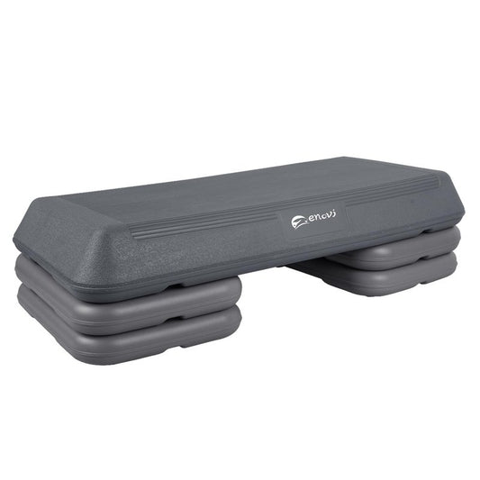 Enovi Exercise Step Aerobic Step Platform, Exercise Step Platform, Step Up Exercise Platform (Gray)