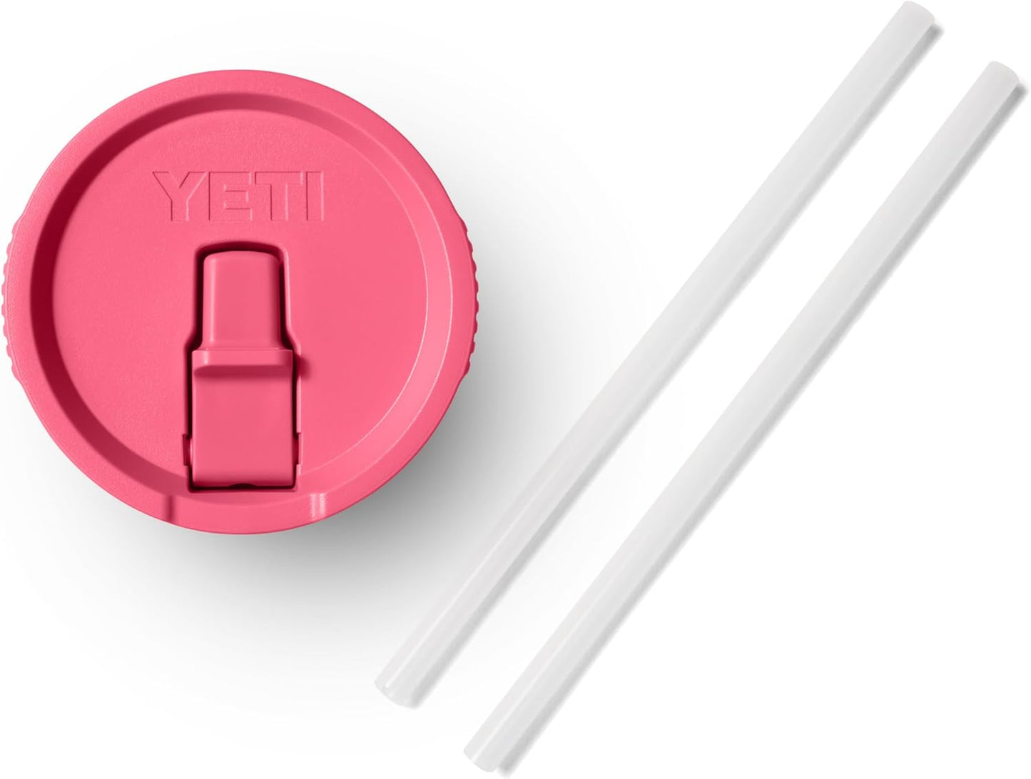 YETI Rambler 30 oz Travel Mug - Tropical Pink with Straw Lid for On-the-Go Hydration