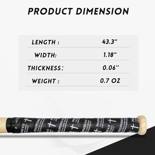 Christian Cross Baseball Bat Grip Tape - 2 Pack Non-Slip Adhesive | 1.5mm Softball Wrist Tape