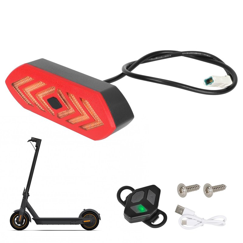 ulip Rear Mudguard Scooter Fender light Turn Signal Taillight with remote control Scooter Replacement Accessory Compatible with Segway Ninebot G30 Max Scooter