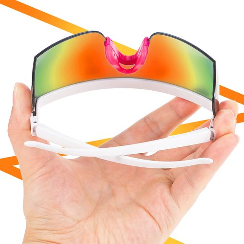 Sherr 6 Pairs Polarized Sports Sunglasses UV400 Protection Cycling Glasses with Adjustable Nose Pad for Men Women Running Driving Golf Outdoor