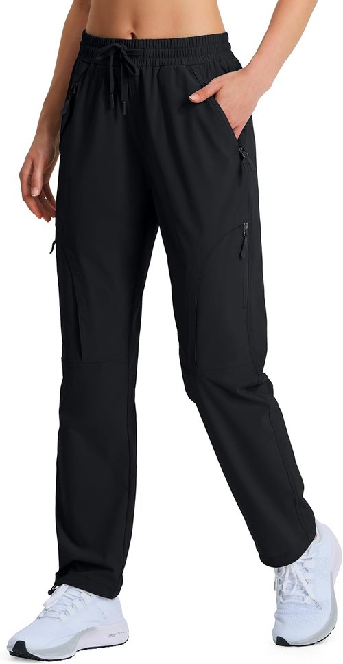 Hugut Women's Hiking Pants - Quick Dry Lightweight Cargo Design | UPF 50 Water Resistant, Zipper Pockets