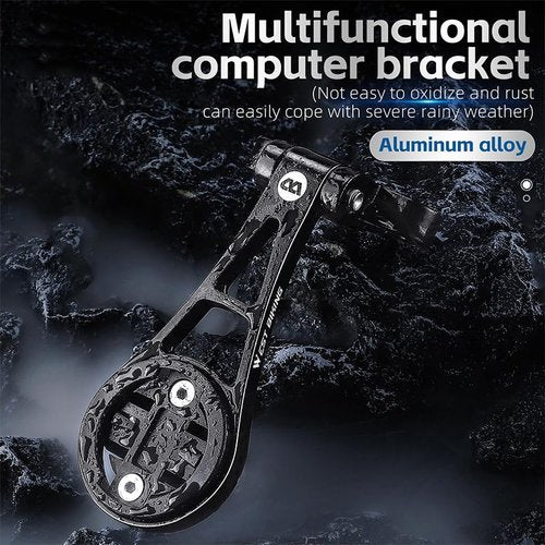 ZLiT for Garmin Bike Out Front Computer Mount,Aluminum Alloy Bike Computer Camera Mount for Garmin for Bryton for Cateye for Whoo (Hollow Out)