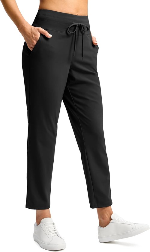 G Gradual High Waisted Ankle Pants - 7/8 Athletic Style with Drawstring & 2 Pockets for Women