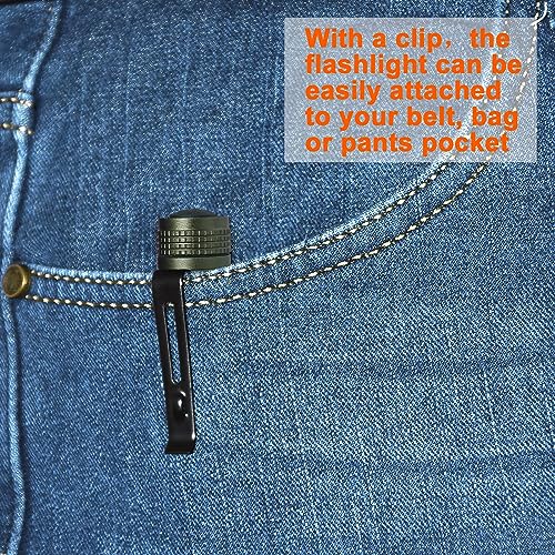 Beieverluck 10 Pack Small Mini Flashlights, Pocket Flashlight Penlight with Clip, Tactical Pen Light for Camping Outdoor Emergency Inspection Fathers Gifts for Dad Husband
