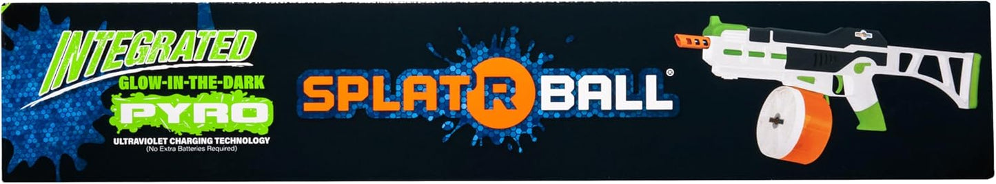 SplatRball Gel Ball Blaster Kit - Glow-in-the-Dark Water Bead Shooter | Shoots Up to 225 FPS