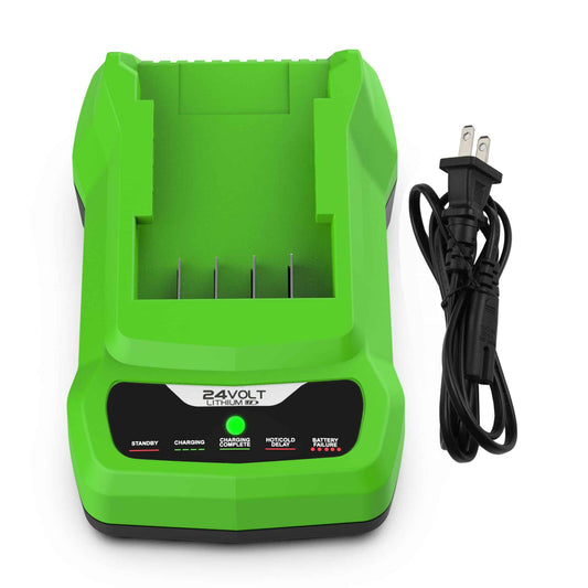 Energup 24V CAF806 Charger for Greenworks 24V Battery, Compatible with 24Volt Li-ion BAG708 BAG709 BAG710 for greenworks Battery Charger 24Volt