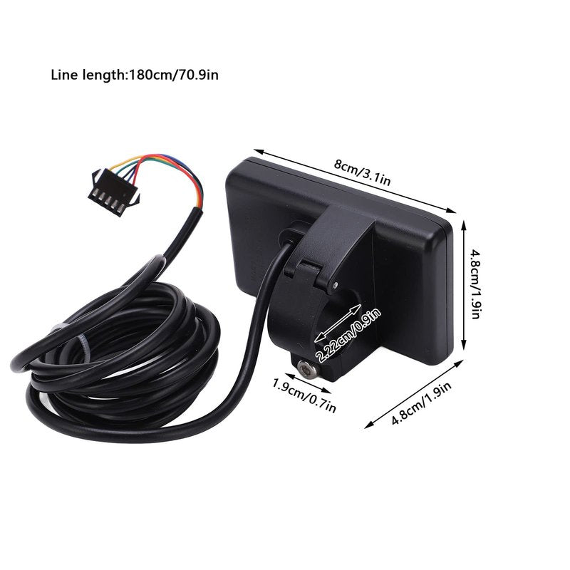 Electric Bikes LCD Display, S866 Electric Bicycles LCD Display Meter 24V 36V 48V Control Panel with Plug Replacement for Electric Scooter Ebikes
