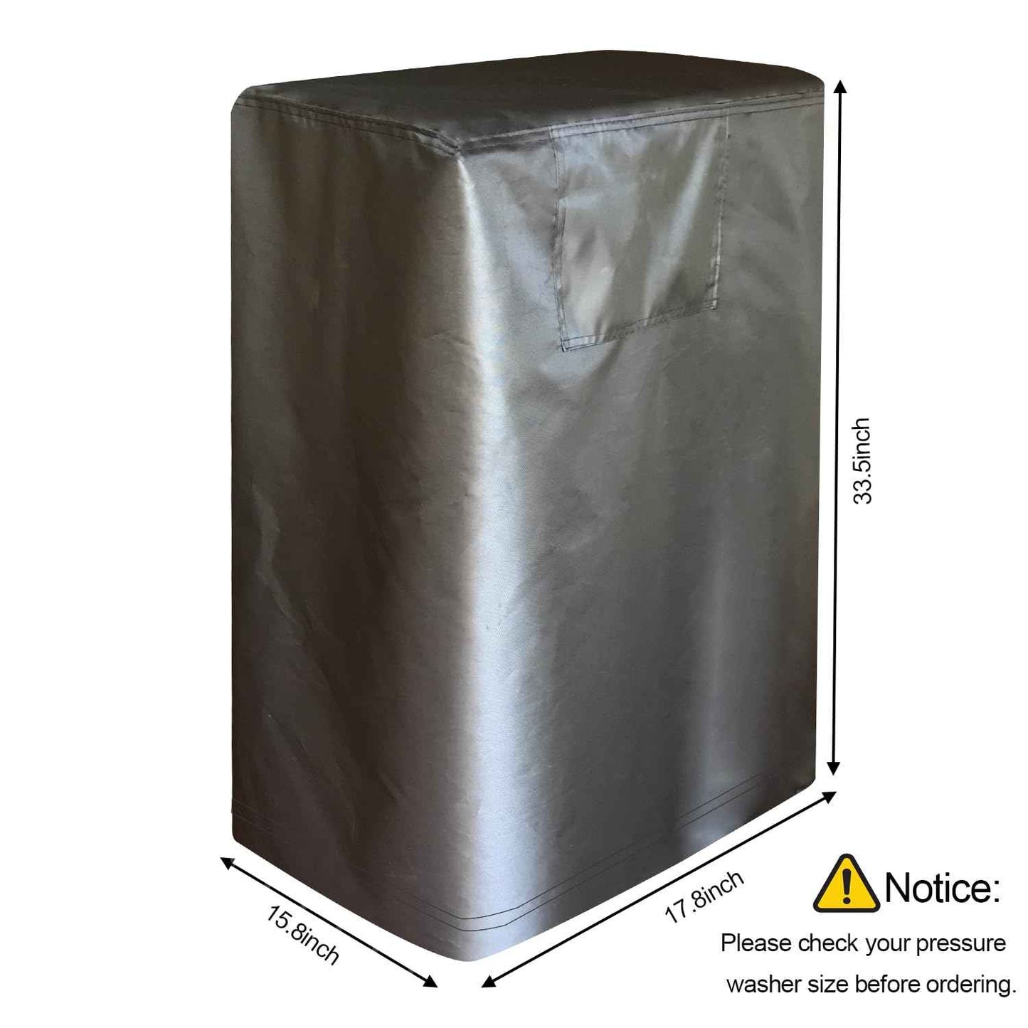Pressure Washer Cover, Waterproof& Dustproof Cover for Smart Electric Gas Washer Machine, Protective Outdoor Hood for Electric High Pressure Cleaner (17.8x15.8x33.5in)