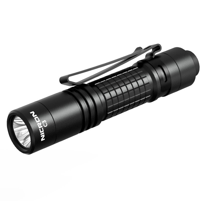 NICRON C3 1000 Lumens EDC Flashlight, Type-C Rechargeable AA Pocket Flashlight Compact High Lumens Handheld Light, Mini Flashlight for Home Outdoor Camping, Hiking, Runing