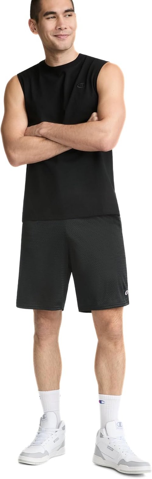 Champion Men's Muscle Tank - Classic Graphic Sleeveless Tee for Men | Regular & Big Tall Sizes