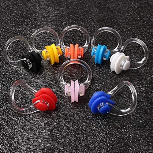 8-Piece Silicone Swimming Nose Clip Set - Waterproof Nose Protector
