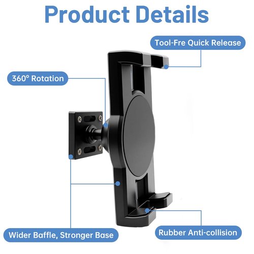 AIIQESBT Skateboard Wall Mount, 360° Rotating Skateboard Mount Hanger, Universal Skate Board Wall Mounts for Skateboarder (Set of 1)
