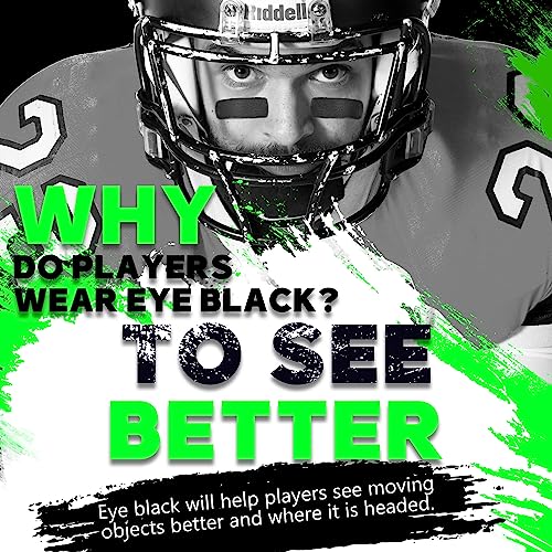 Eye Black Stick - Anti-Glare, Sweat-Proof, Long Lasting - Black
