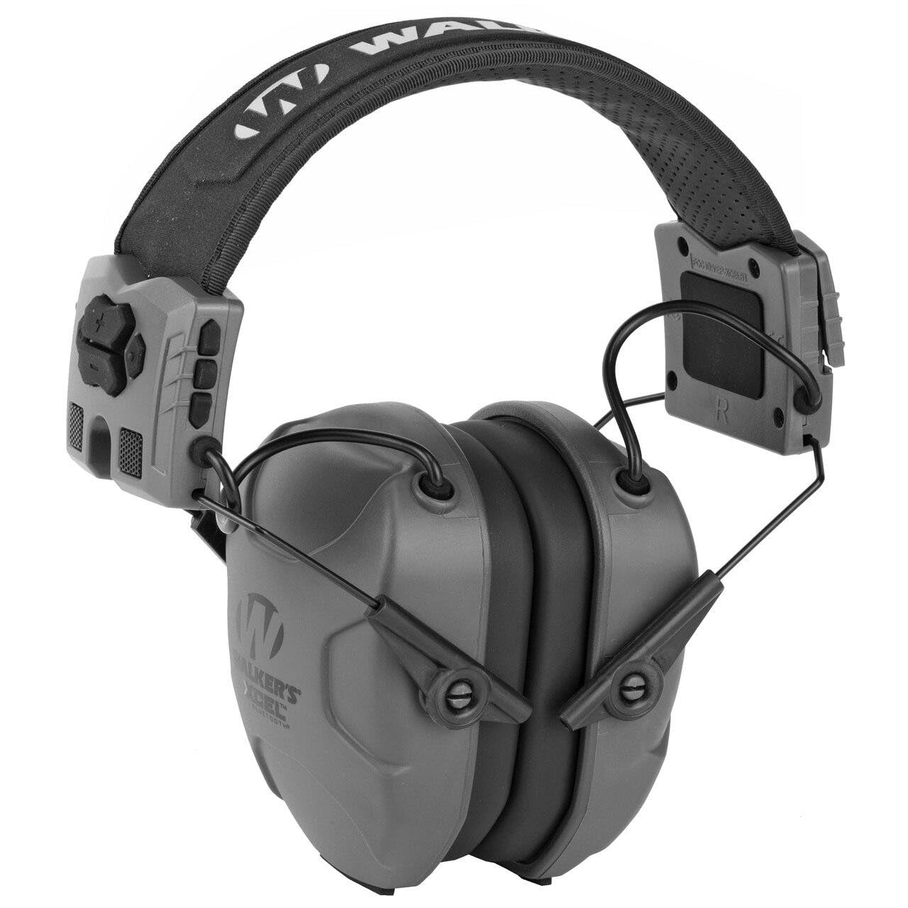 Walker's XCEL 500BT Digital Electronic Muff with Voice Clarity and Bluetooth with Shooting Hearing Protection Case Bundle (2 Items)