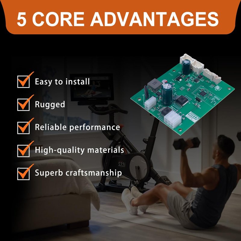 430157 Motor Control Board Controller Compatible with Nordic Track C22I/S10I/S15I/S22I/S27I/SE9I/X24 Stationary Bike, 430146 Controller for Select Elliptical Machines