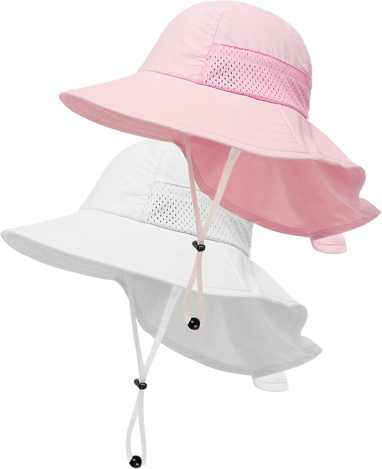 Skiennix Toddler Sun Hat - Adjustable Wide Brim Beach Hat for Boys & Girls | Ages 0-14 Years