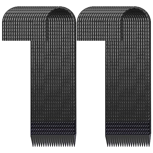 Black 16 Inch Rebar Stakes - Heavy Duty Ground Anchors 30 Pcs for Trampolines & Fences