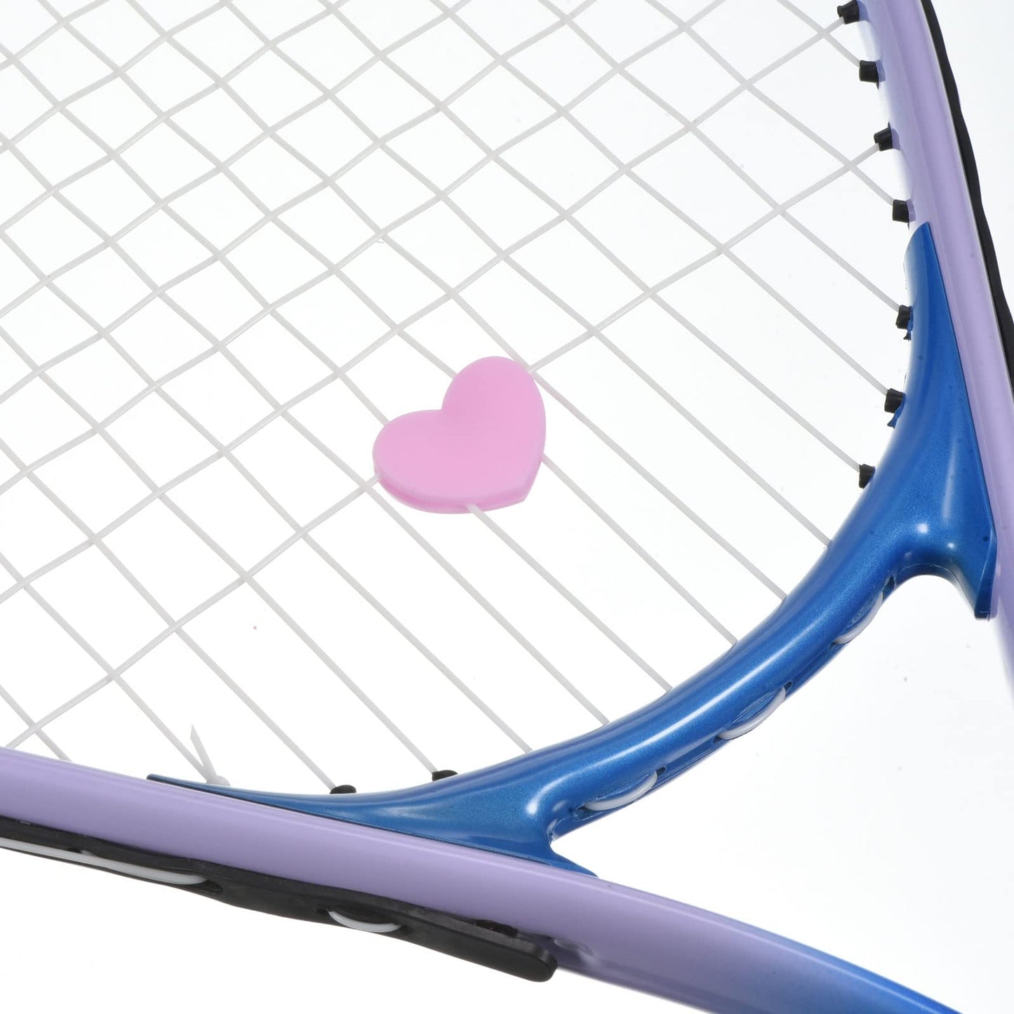 PATIKIL Tennis Vibration Dampener, 4 Pack Heart-Shaped Silicone Shock Absorber Racket String Damping for Tennis Racquet, Red, Pink