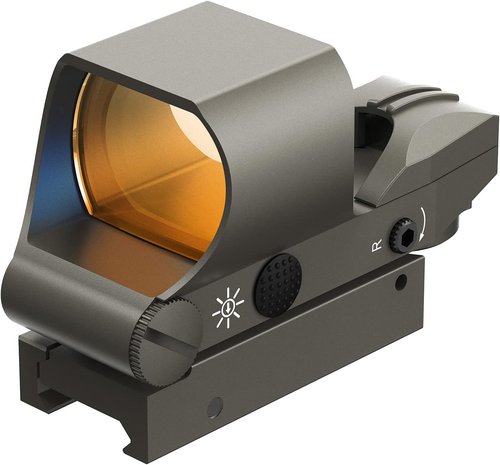 Feyachi Reflex Sight - Multiple Reticle Red Dot Sight with Picatinny Rail Mount | Absolute Co-Witness