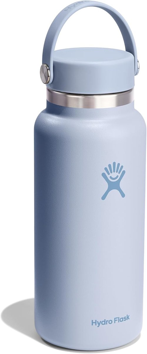 Hydro Flask Water Bottle - Insulated Stainless Steel, Leakproof & Refillable - 32 Oz Surf Blue